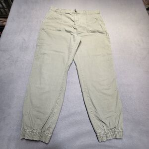 Eddie Bauer Pants Womens 12 Green Elastic Ankle Stretch Ripstop